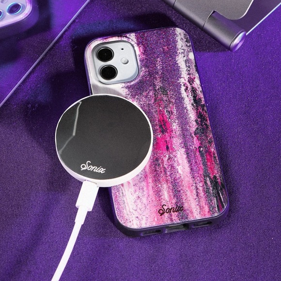 SONIX Purple Rain Marble Granite Glitter MagSafe iPhone 13 PRO MAX Hard Case - Picture 6 of 16